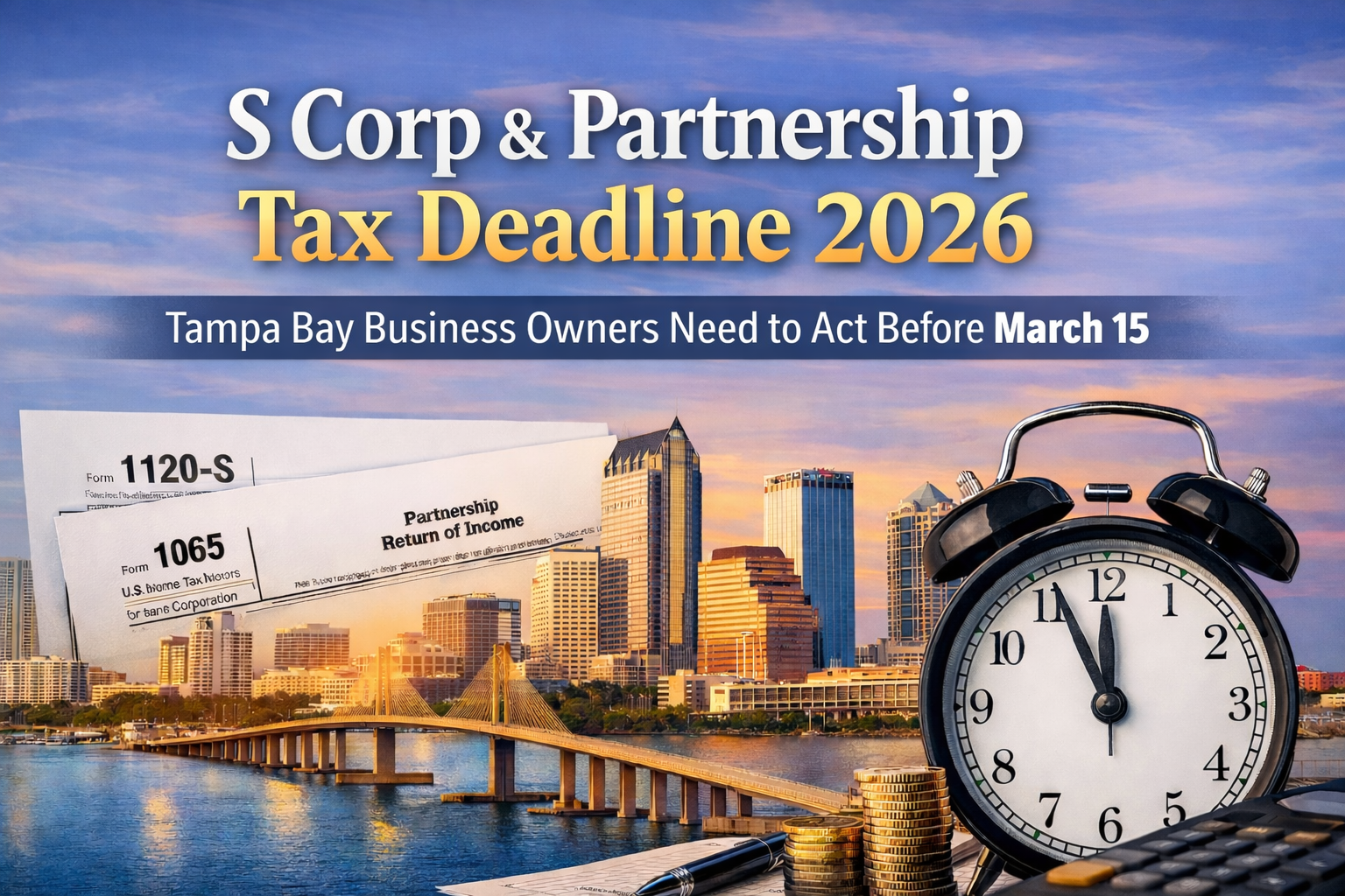 S Corp tax deadline 2026 Tampa Bay March 15 business filing